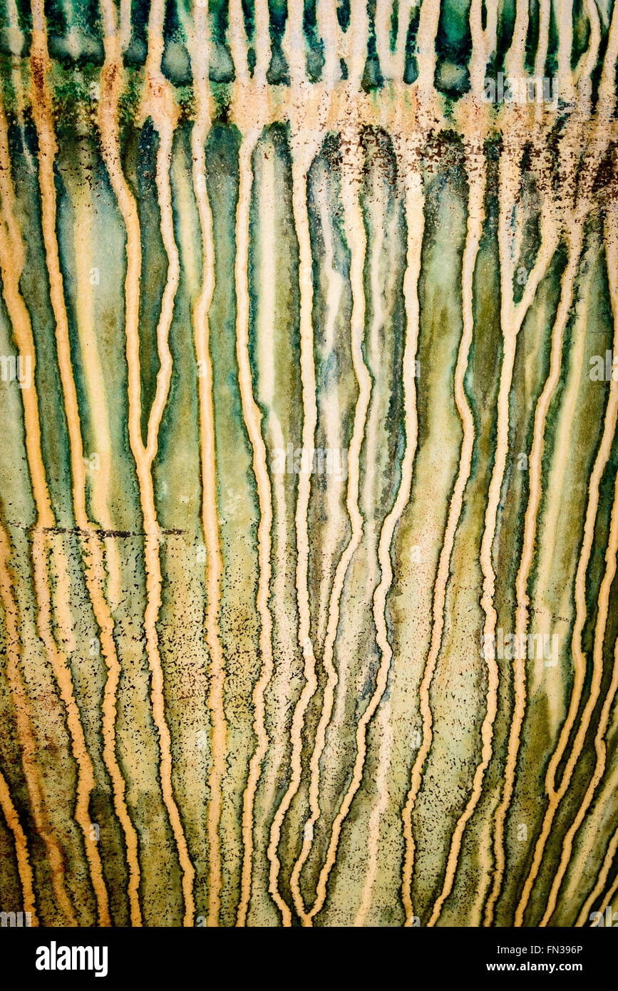 Des modèles d'érosion sur les coques de bateaux disponibles, Antigua Slipway, English Harbour, Antigua Banque D'Images