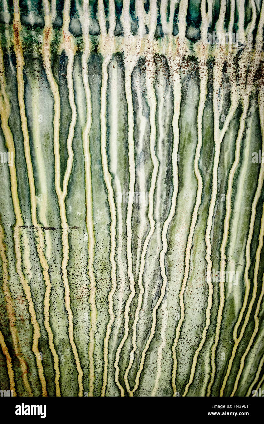 Des modèles d'érosion sur les coques de bateaux disponibles, Antigua Slipway, English Harbour, Antigua Banque D'Images