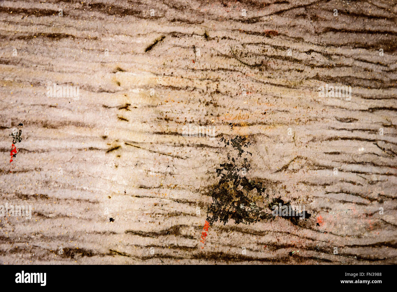 Des modèles d'érosion sur les coques de bateaux disponibles, Antigua Slipway, English Harbour, Antigua Banque D'Images