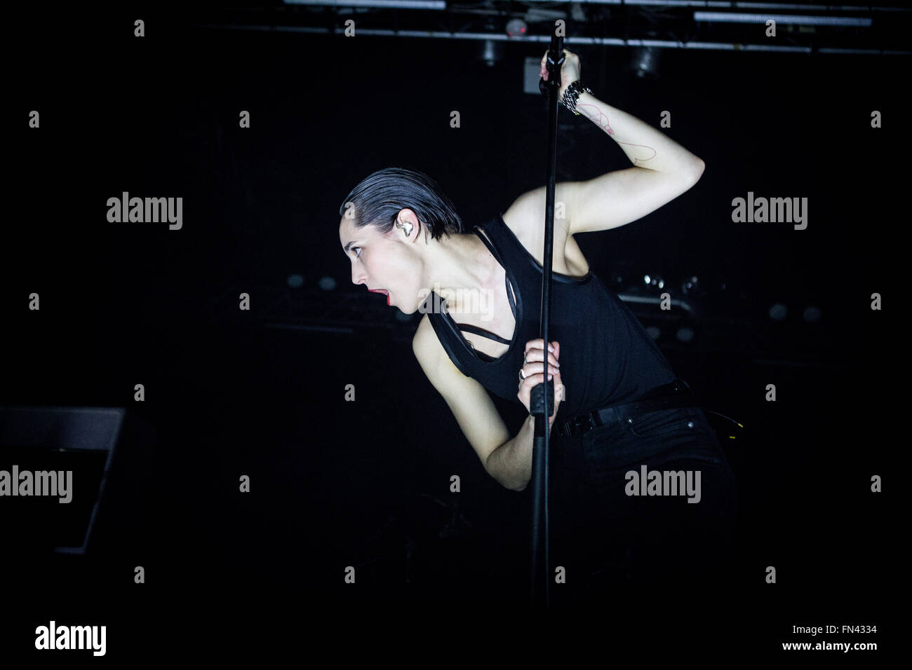 Milan, Italie. 13 mars, 2016. sauvages en concert à Magazzini generali crédit : milan roberto finizio/ alamy live news Banque D'Images