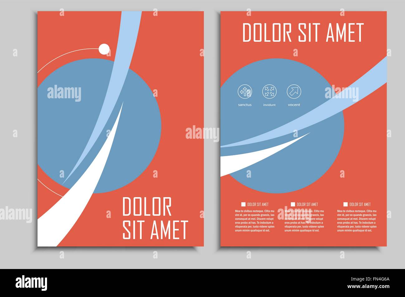 Vecteur de conception géométrique du cercle modèle pour les présentations, brochures, livres et couvre les documents d'affaires Illustration de Vecteur