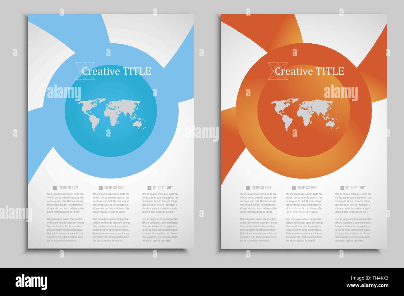 Vecteur de conception géométrique du cercle modèle pour les présentations, brochures, livres et couvre les documents d'affaires Illustration de Vecteur