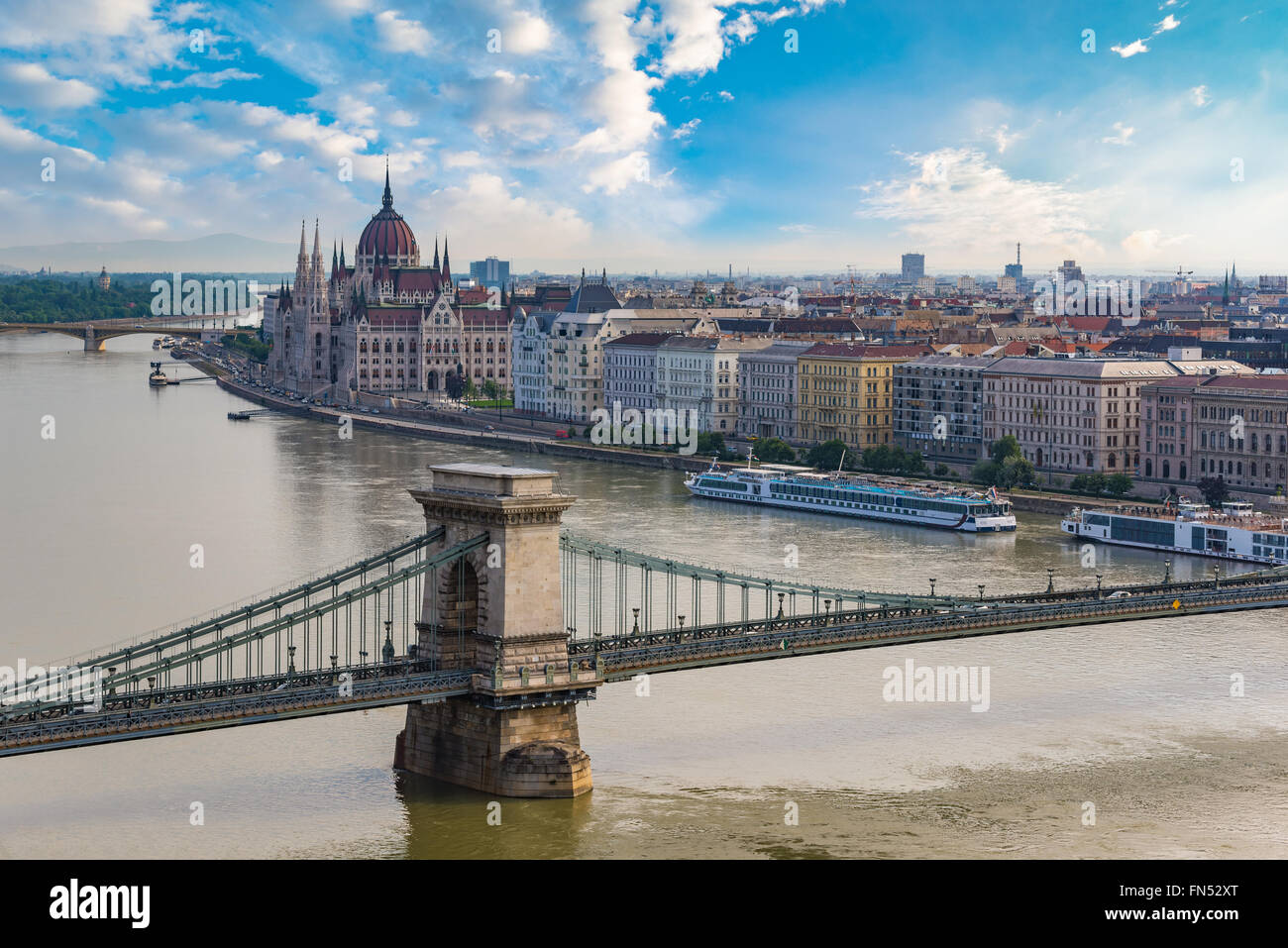 La ville de Budapest, Budapest, Hongrie Banque D'Images