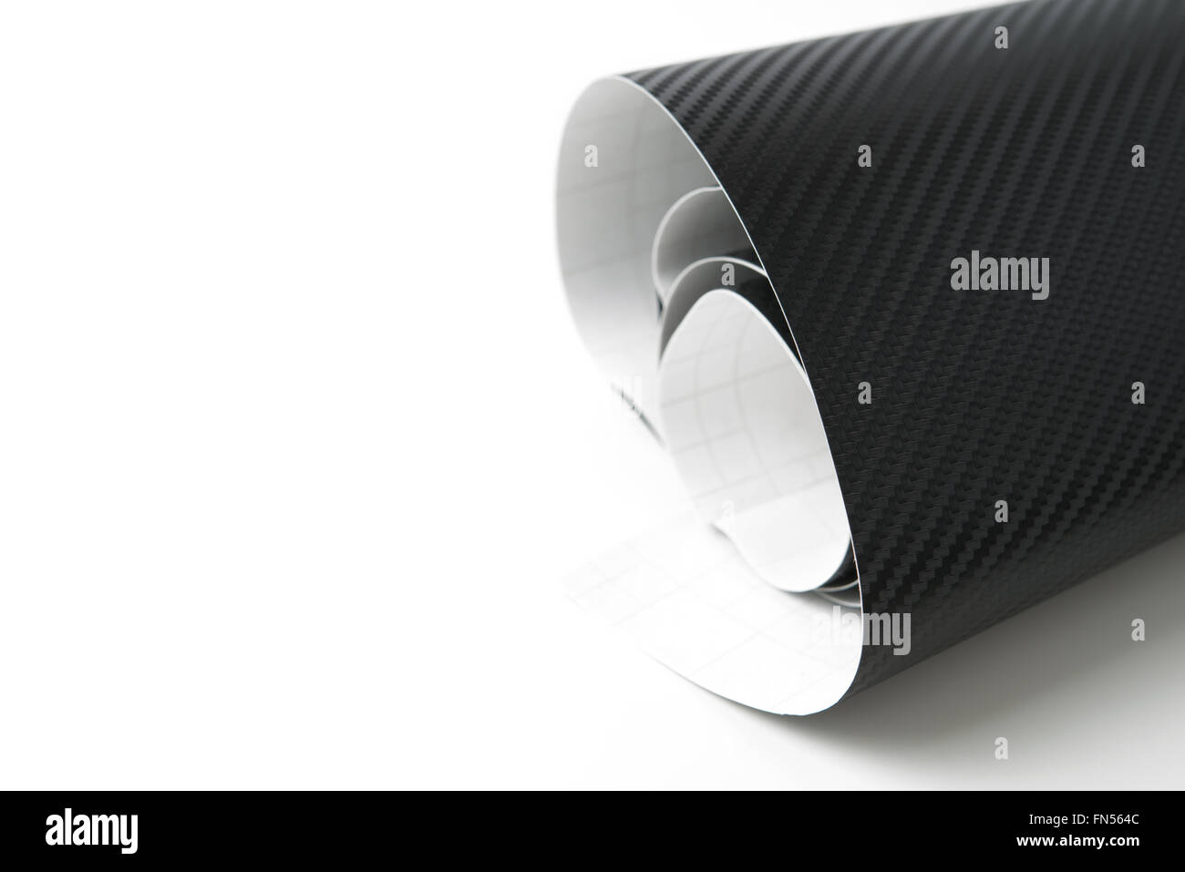 Autocollant en fibre de carbone Kevlar Rouler Banque D'Images