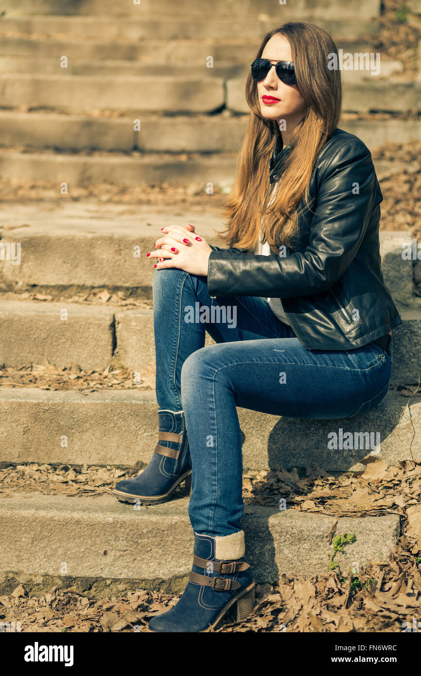 Blouson jeune fille sale