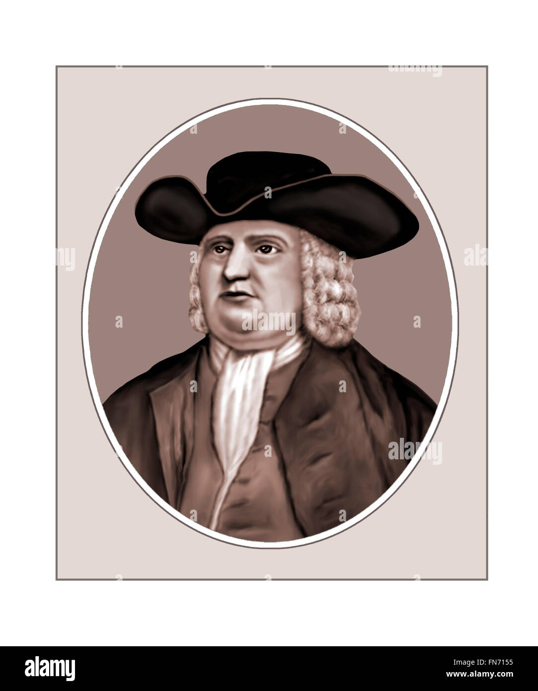 William Penn, Quaker, réformatrice, 1644-1718 Banque D'Images