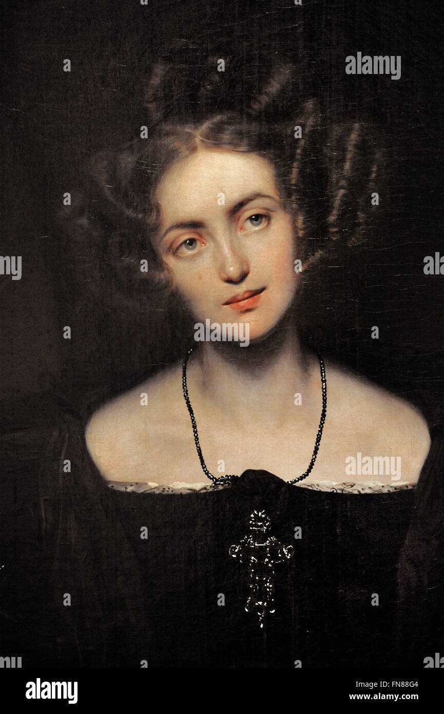 Paul Delaroche (1797-1856), né Hippolyte. Le peintre français. Portrait d'Henrietta Sontag comme Donna Anna, 1831. Huile sur toile. Le Musée de l'Ermitage. Saint Petersburg. La Russie. Banque D'Images