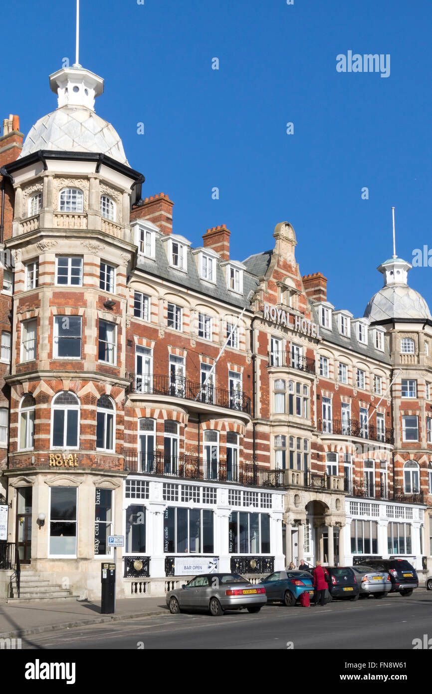 Façade de l'Hôtel Royal sur l'Esplanade de Weymouth Banque D'Images