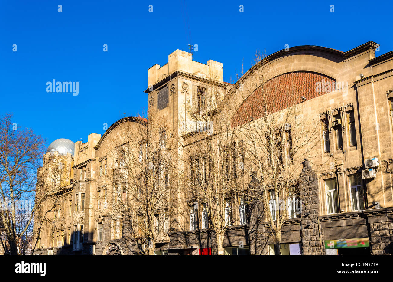 Sur les bâtiments de l'Avenue Rustaveli Tbilisi Banque D'Images