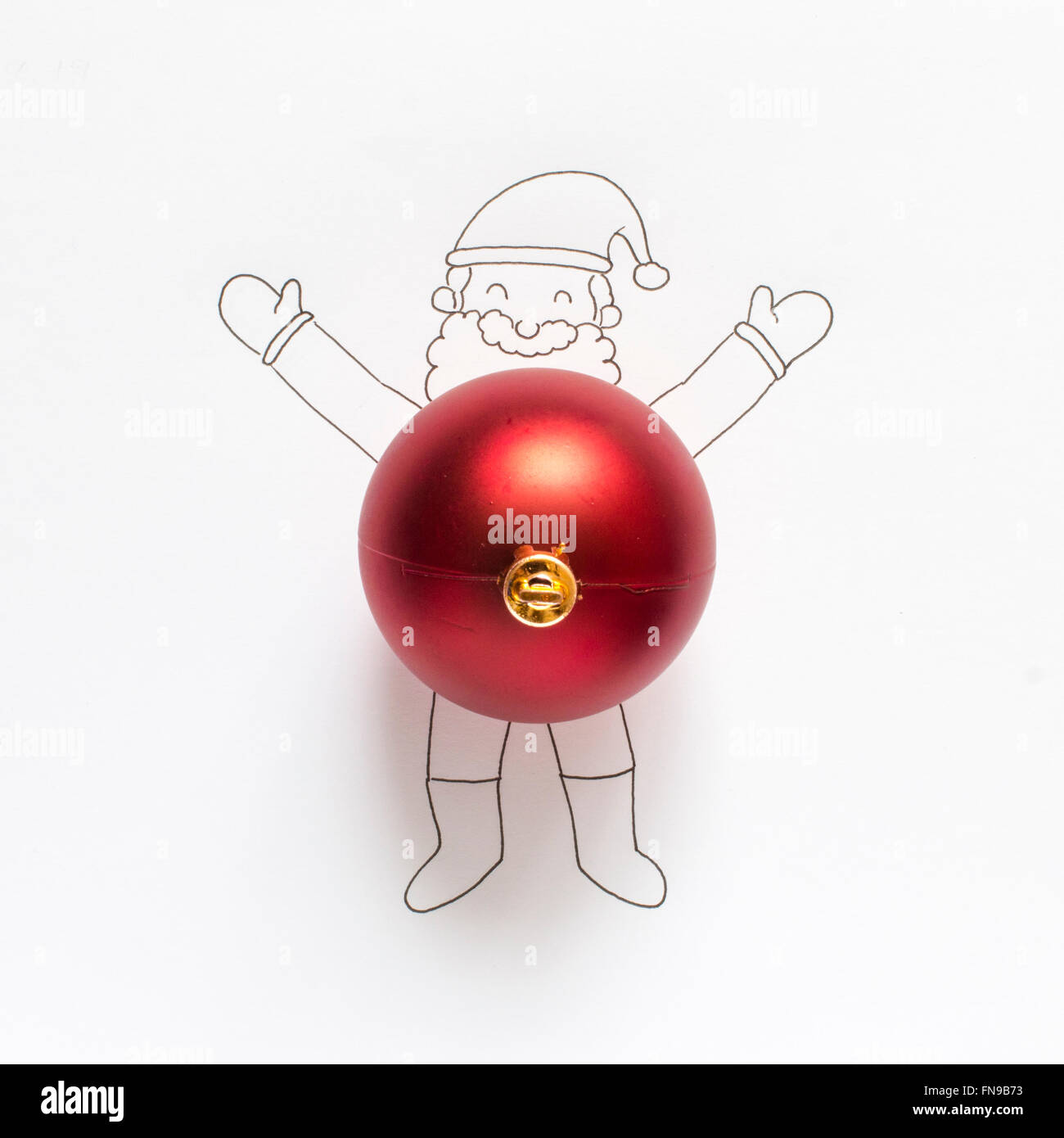 Santa Claus conceptuel Banque D'Images