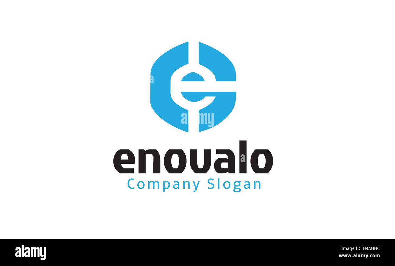 Résumé E LETTRE Illustration Design Illustration de Vecteur