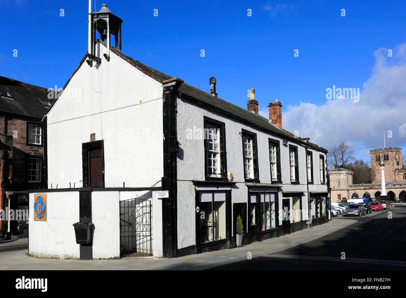 Le Moot Hall Building, Broughgate, Appleby-in-Westmoreland ville, Eden Valley, comté de Cumbria, Angleterre, Royaume-Uni Banque D'Images