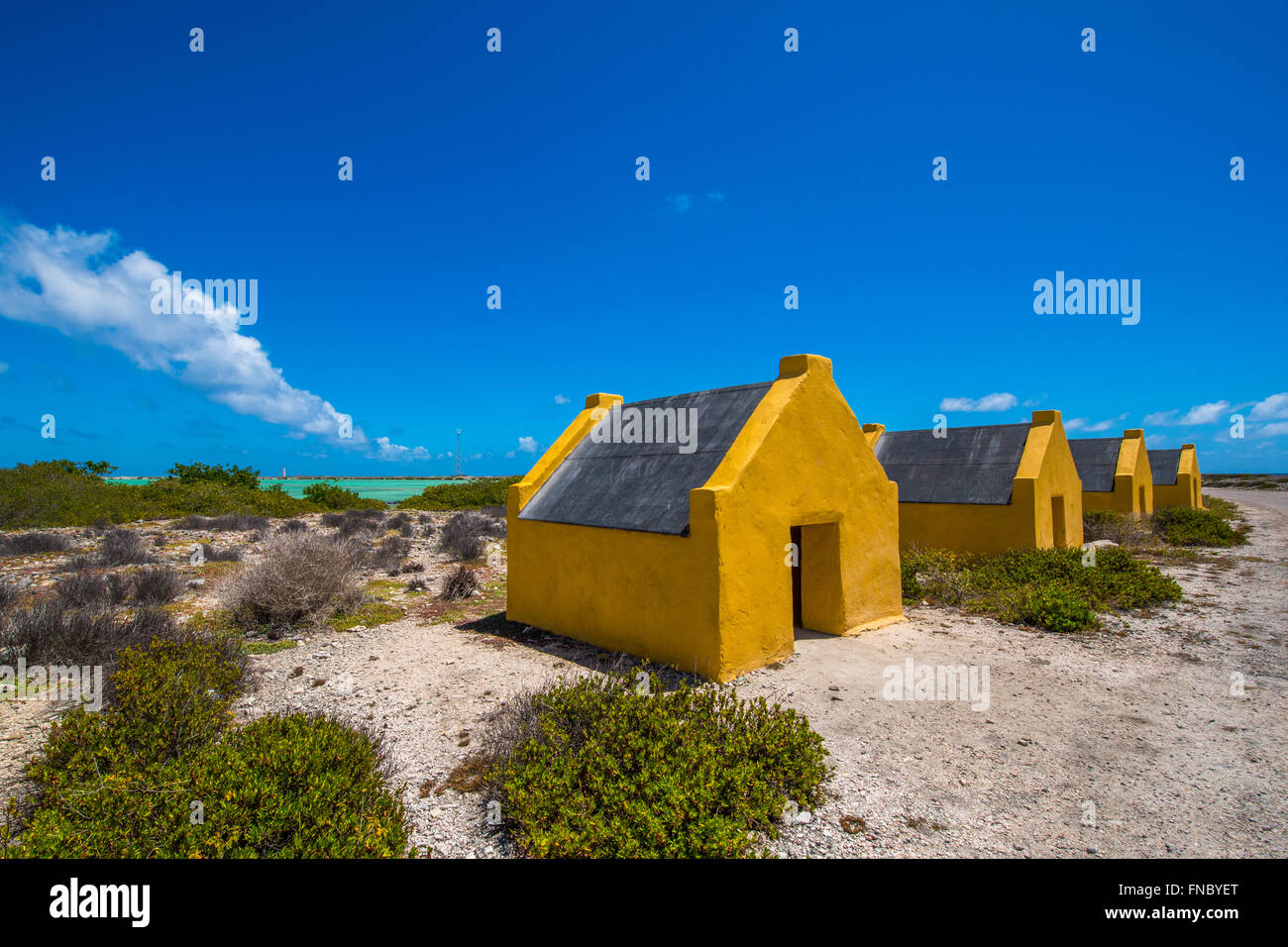 Milieu siècle maisons de colons néerlandais Esclave Banque D'Images