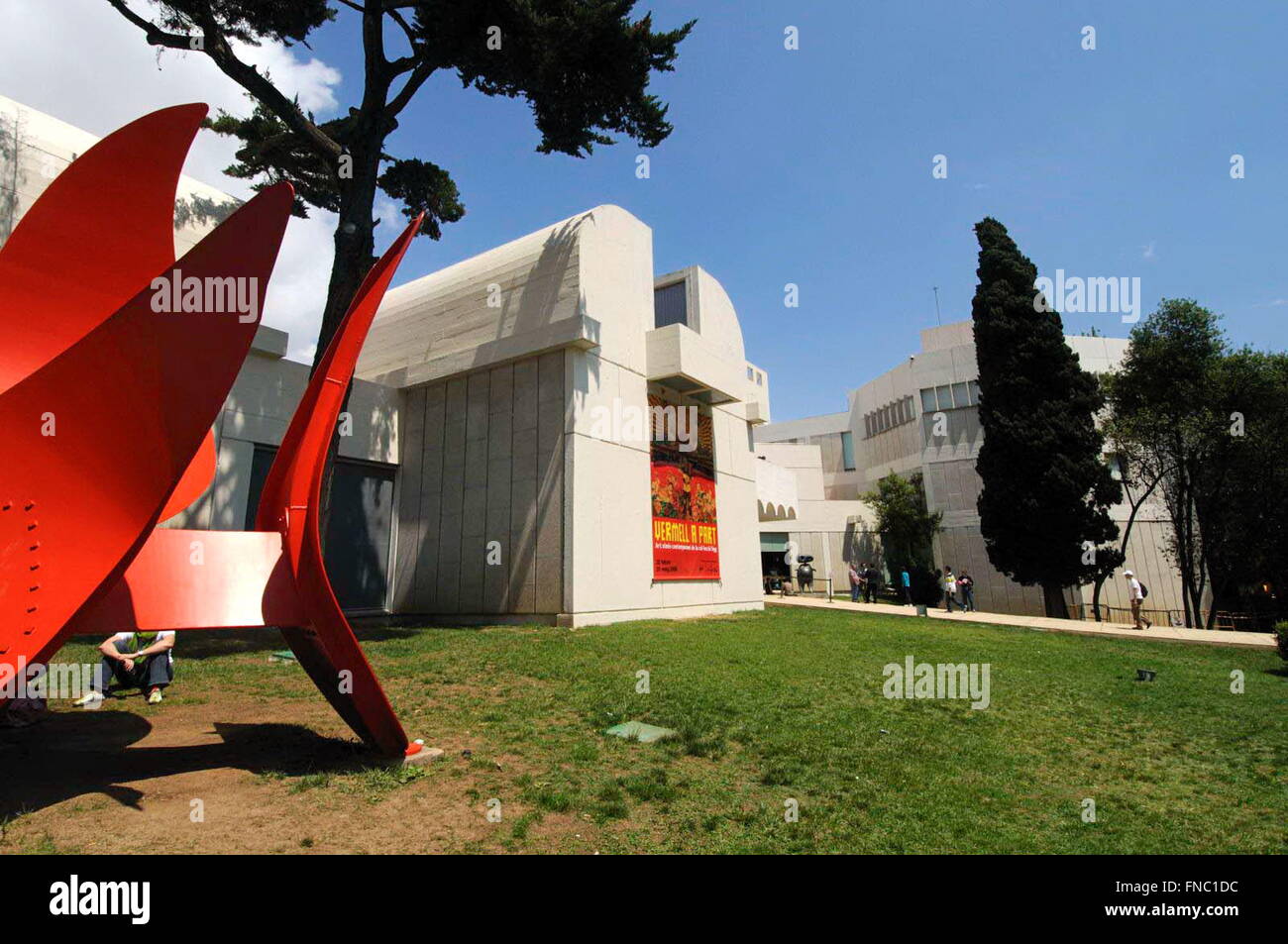 La Fondation Joan Miro, Barcelone. La Catalogne, Espagne Banque D'Images