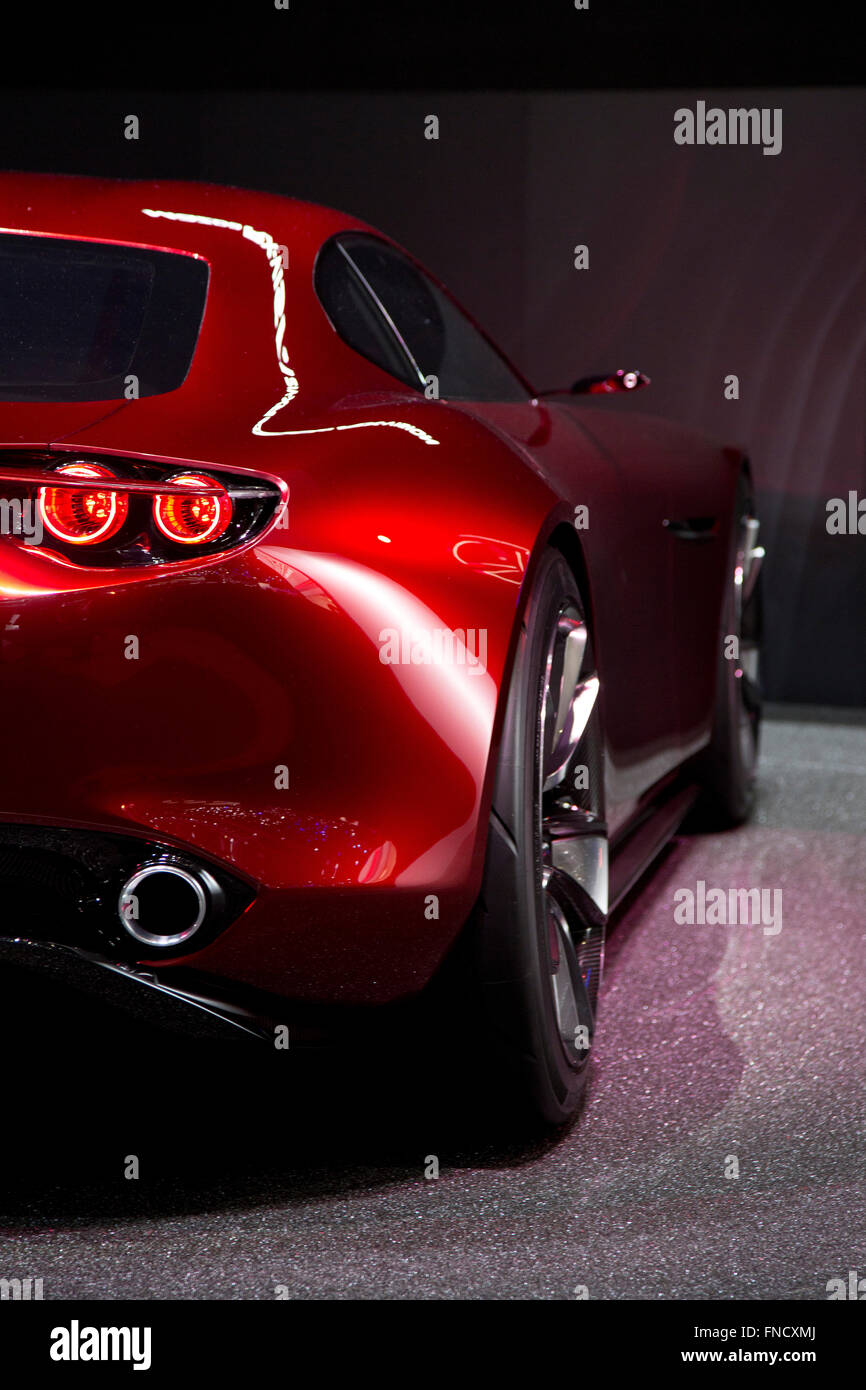 Mazda RX-Vision au Salon de Genève 2016 Banque D'Images