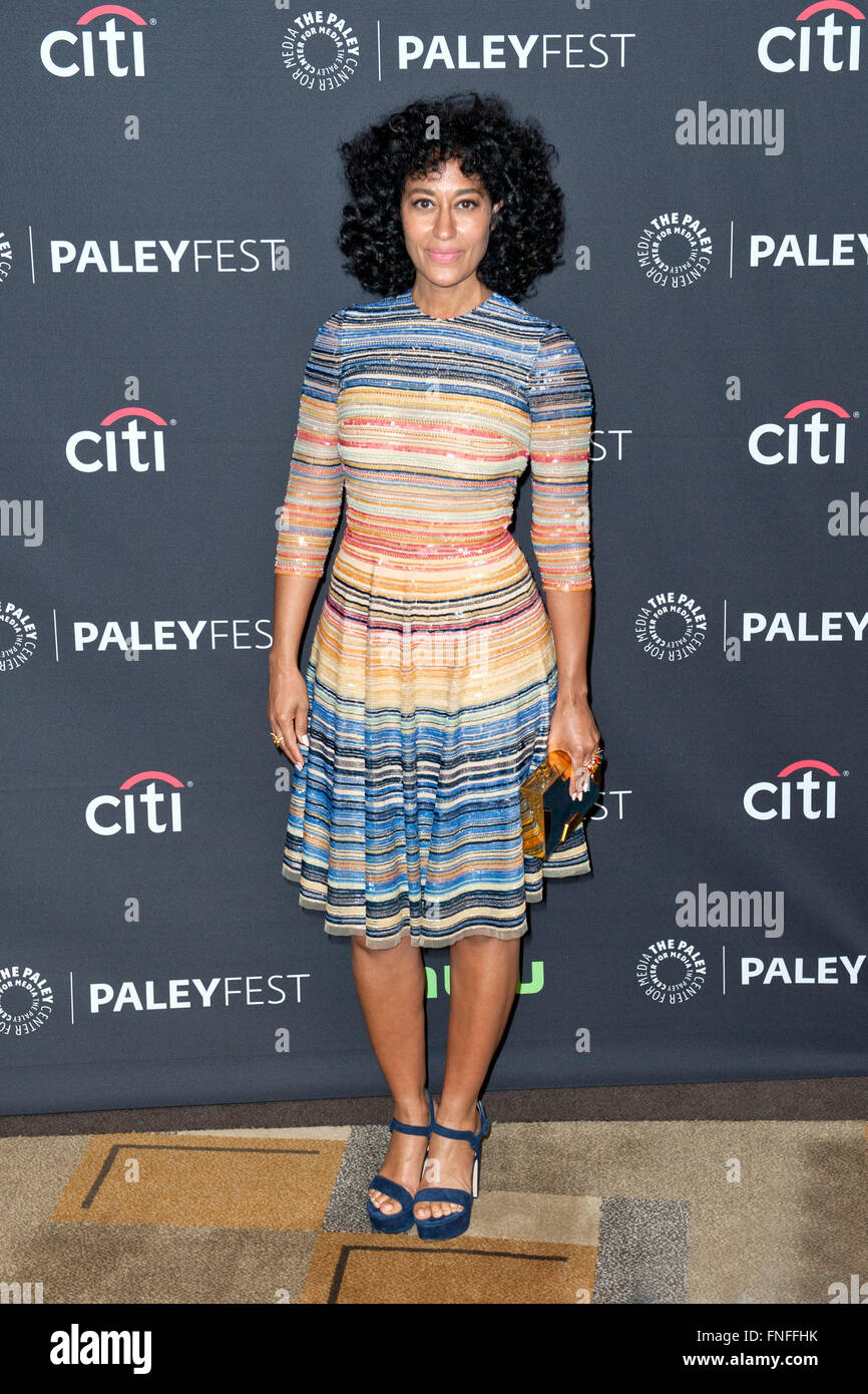 Tracee Ellis Ross bei der Präsentation der série TV 'Black-ish' auf dem 33. Paleyfest 2016 im Kodak Theater, Hollywood. Los Angeles, 13.03.2016 Banque D'Images