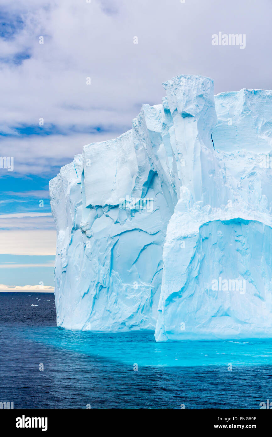 Les icebergs dans la péninsule Antarctique, l'Antarctique. Banque D'Images