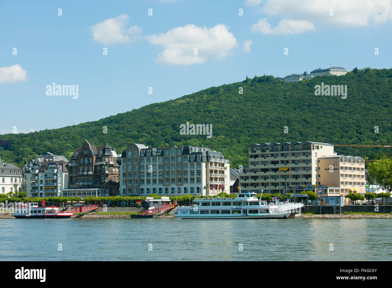 Allemagne, Königswinter, Ansicht vom Rhein Banque D'Images