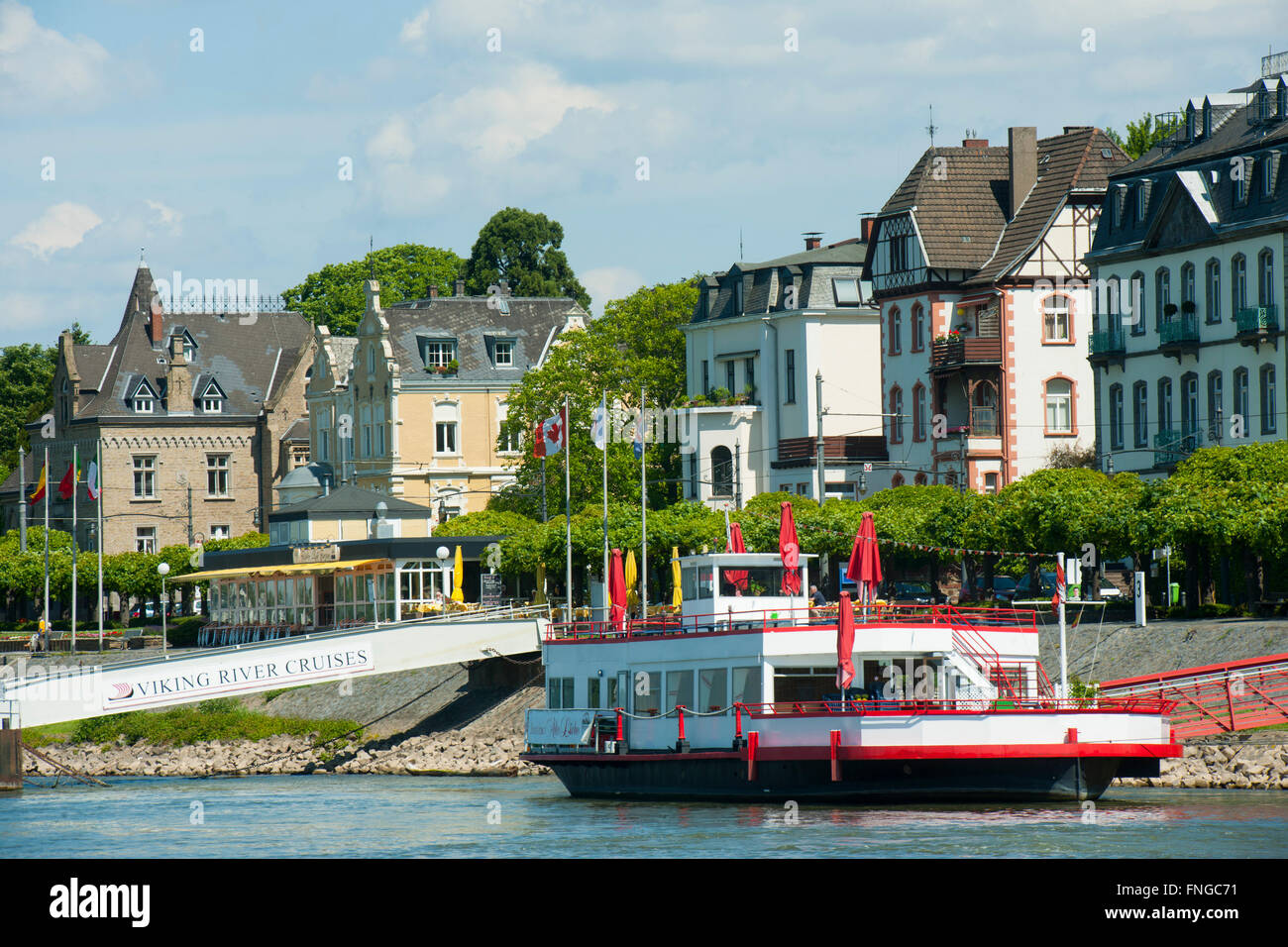 Allemagne, Königswinter, Ansicht vom Rhein Banque D'Images