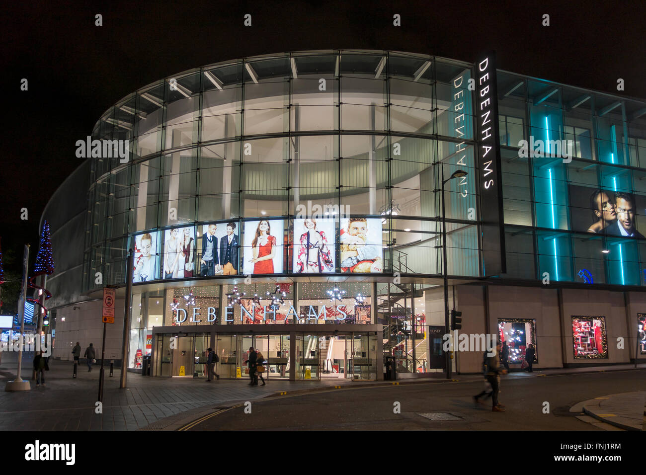 Debenhams à Noël un Liverpool Lancashire Banque D'Images