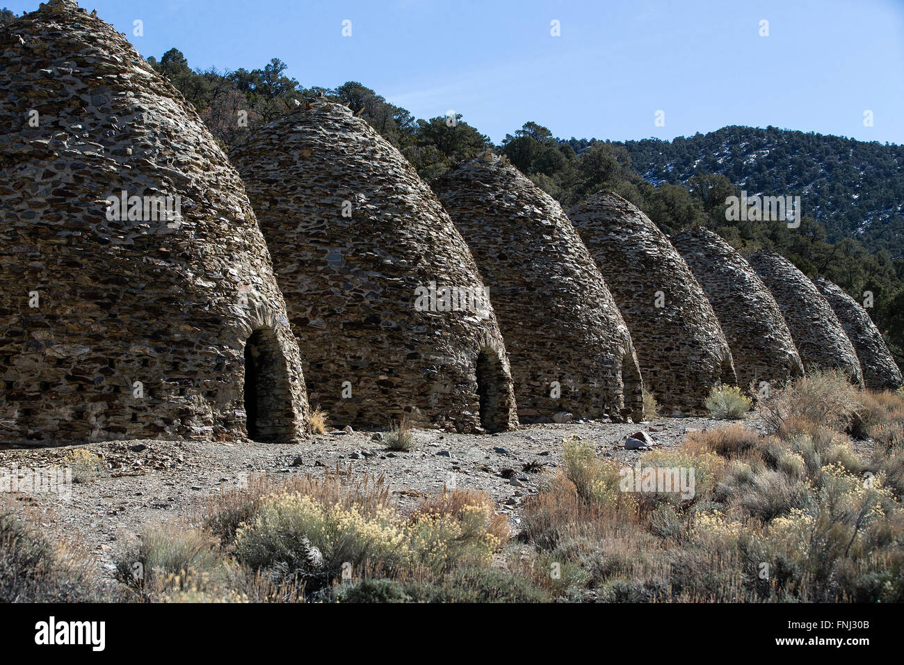 Les fours à charbon de Wildrose, Death Valley National Park, California, United States of America Banque D'Images