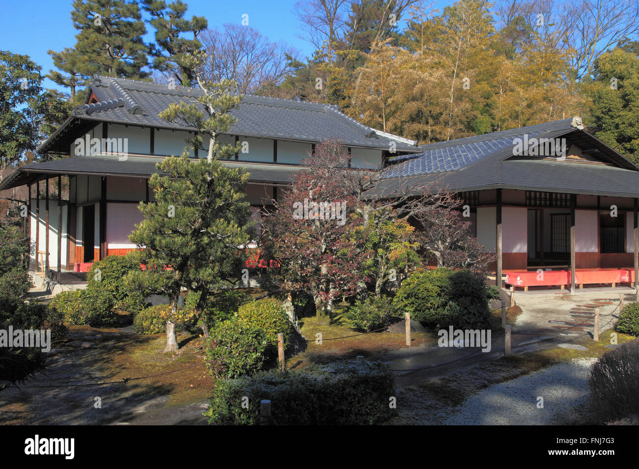 Le Japon, Kyoto, Château de Nijō, thé, jardin, Banque D'Images