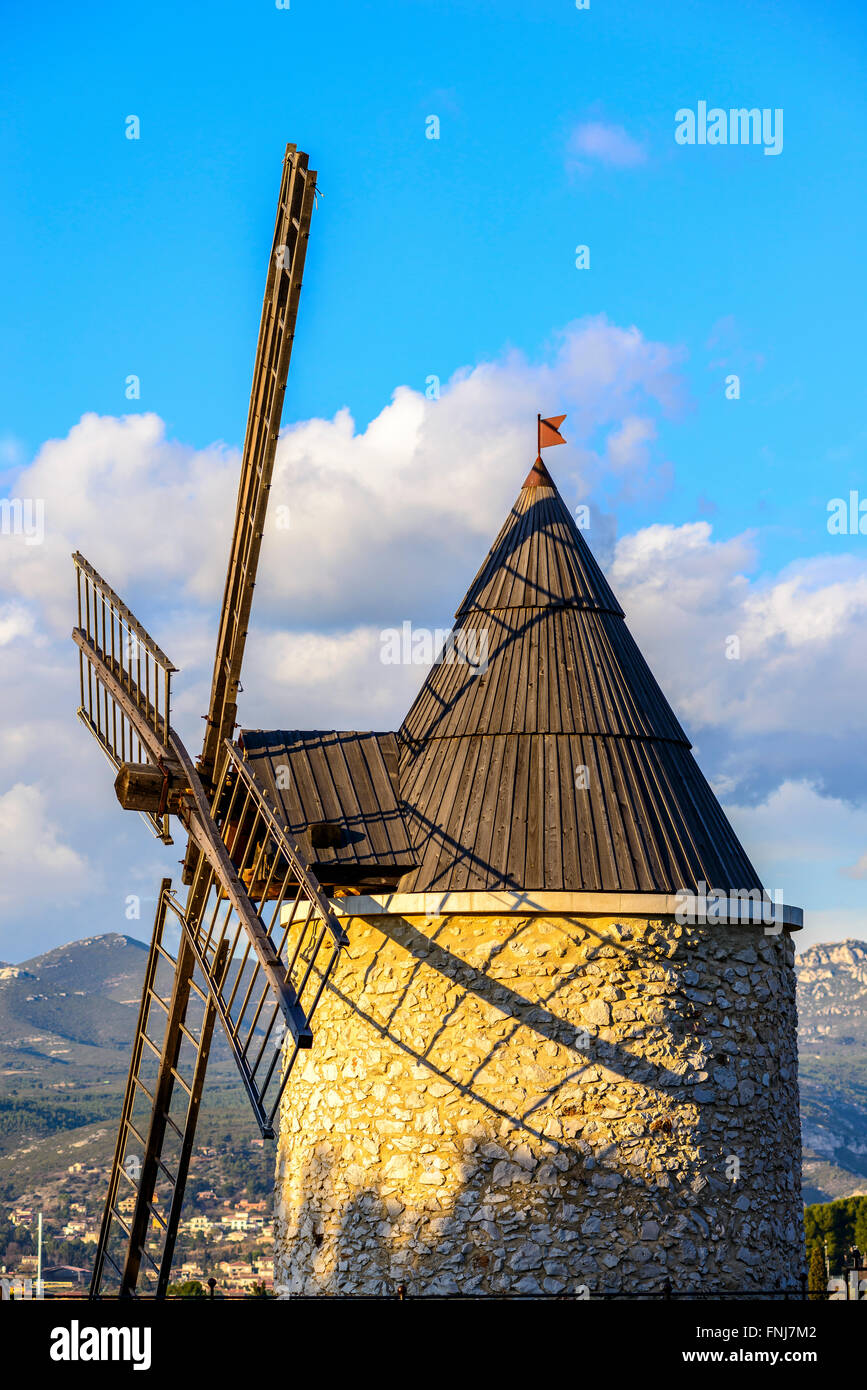 Moulin d'Allauch, BDR, PACA, France,13 Banque D'Images