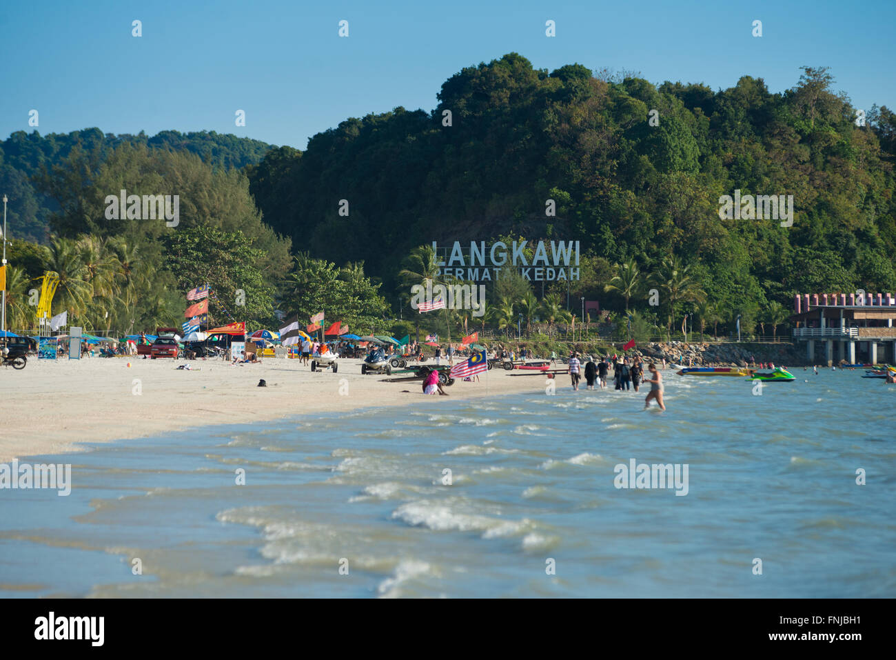 Pantai Cenang, Langkawi, Malaisie Banque D'Images