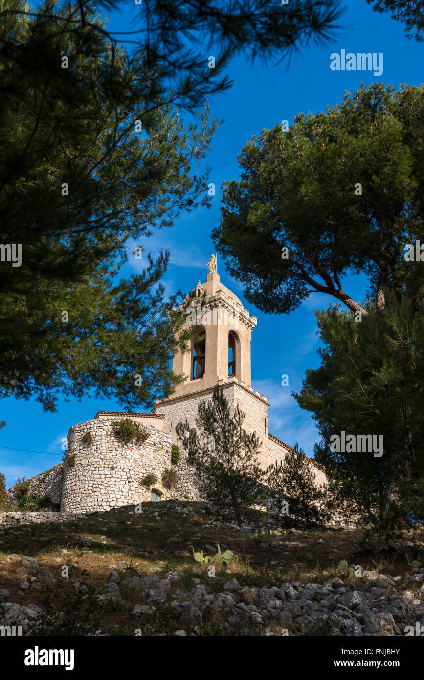 Notre dame du chateaux Allauch village, Bdr paca,France 13 Banque D'Images