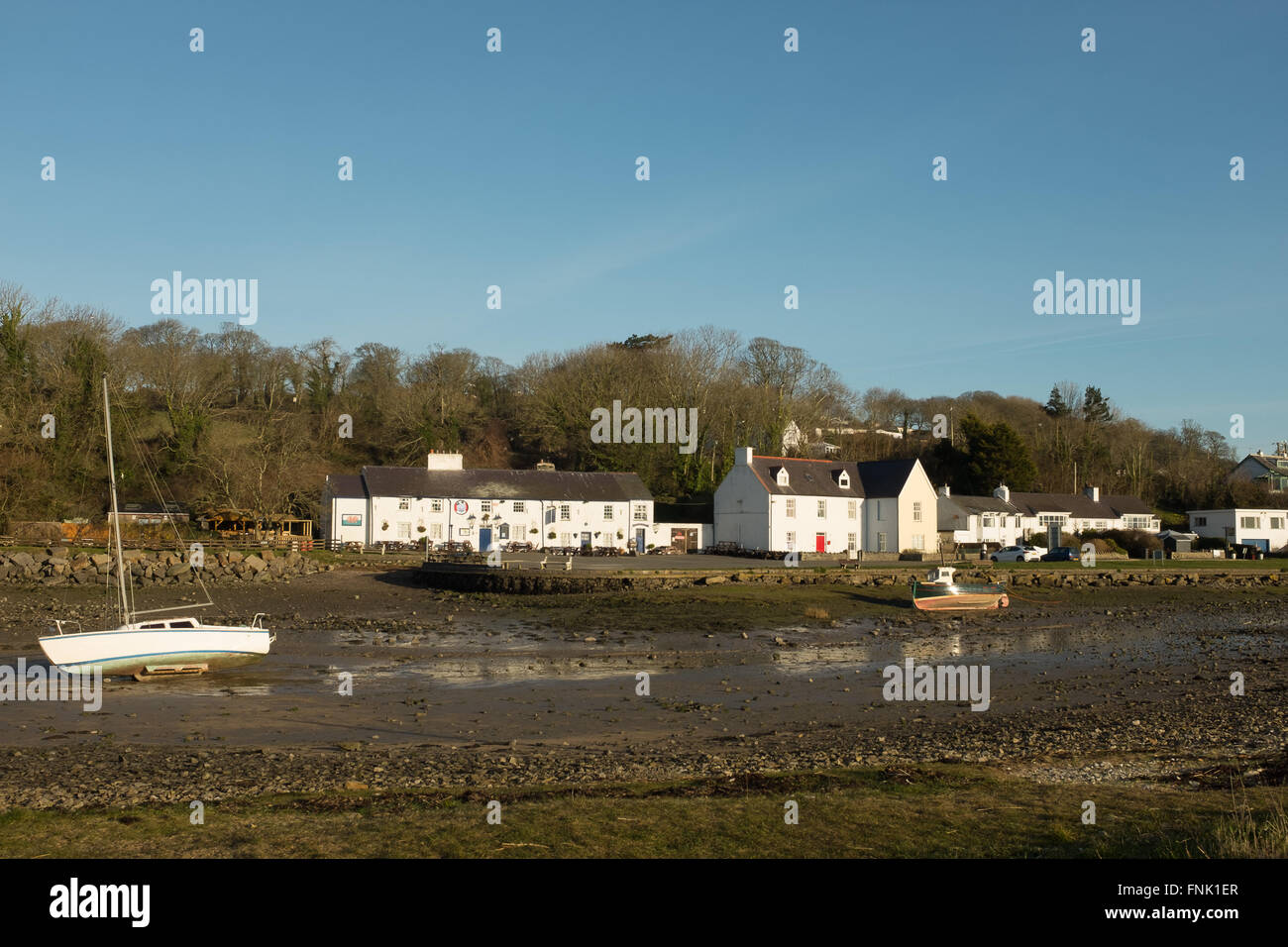 Quai rouge Bay (Traeth Coch), Anglesey Banque D'Images