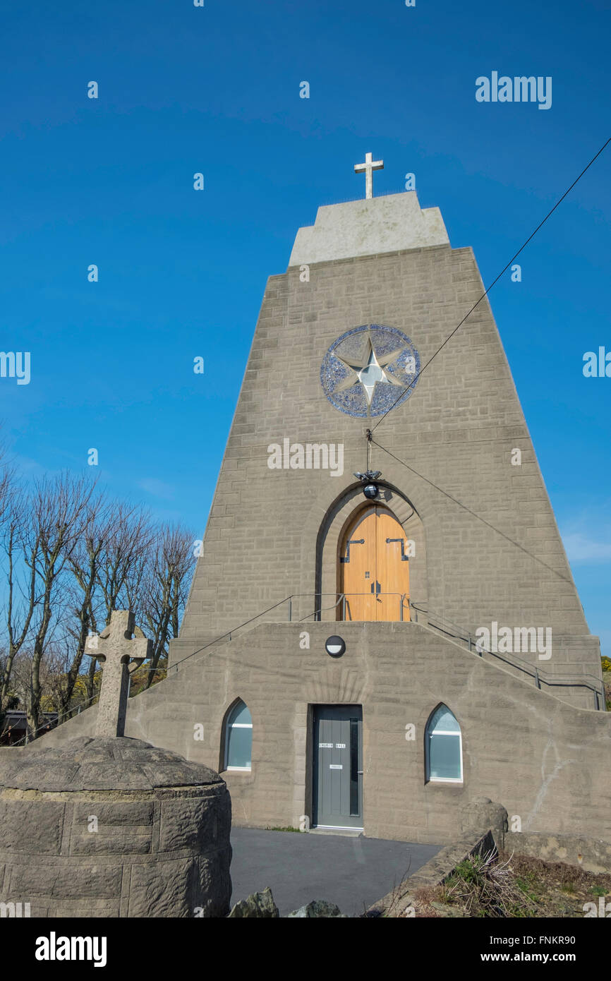 Chatholic Bull Église Bay Road Holyhead Anglesey au nord du Pays de Galles UK Banque D'Images