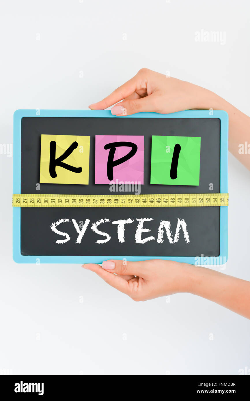 Mesurer la performance concept à l'aide d'indicateurs clés Banque D'Images