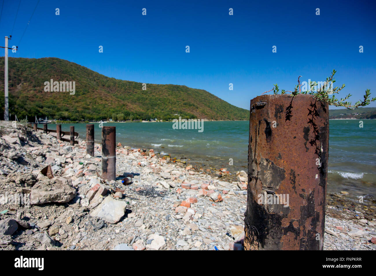 Abrau Lake. Région de Krasnodar. La Russie Banque D'Images