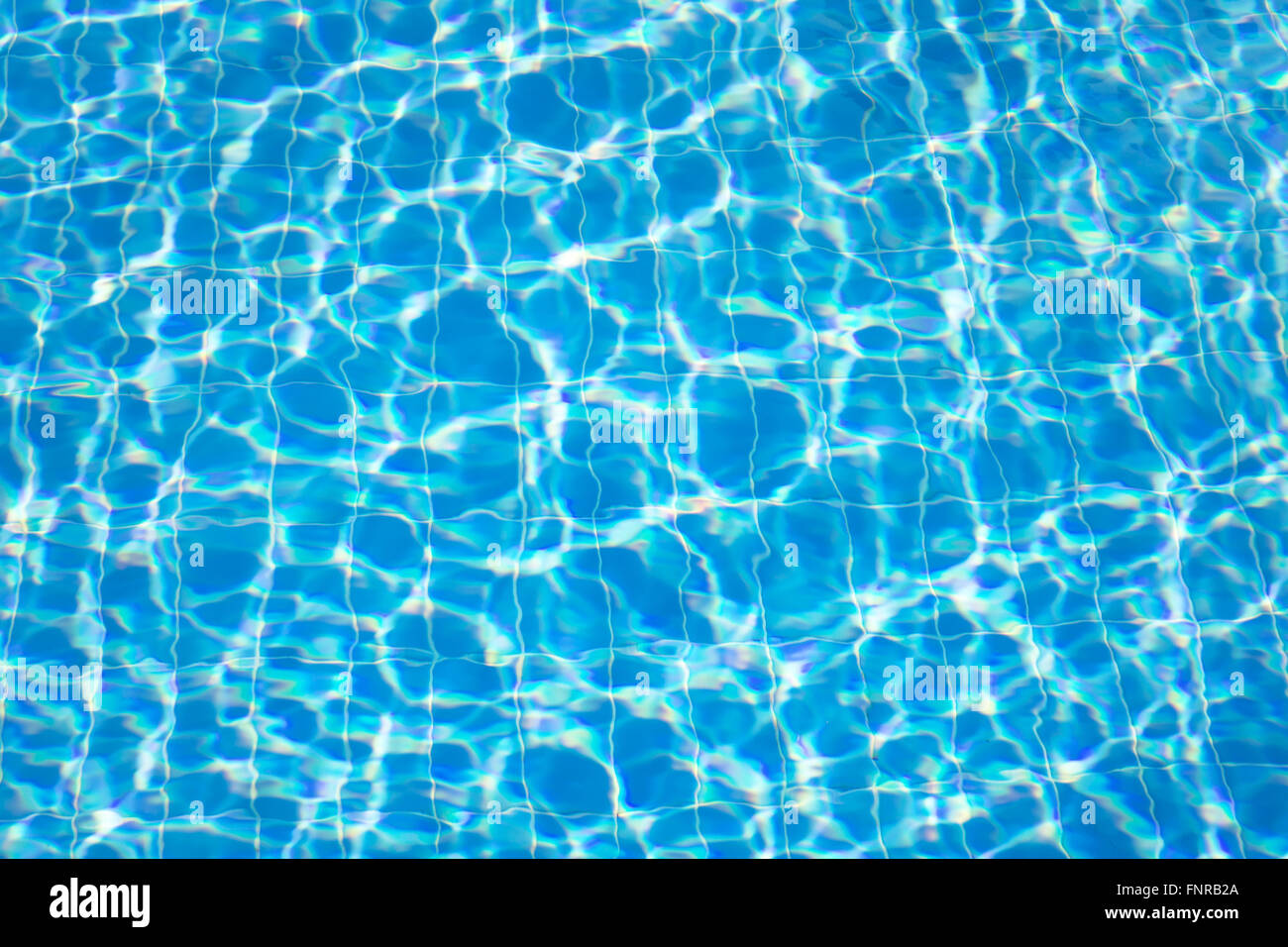 Piscine bleu fond de l'eau ridée Banque D'Images