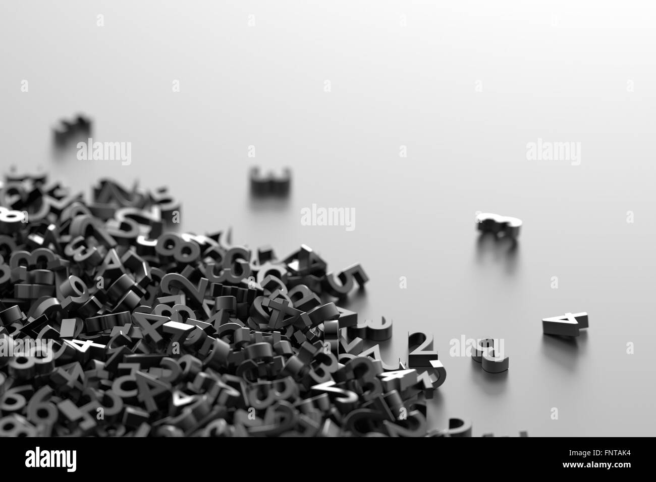 La science et la technologie 3d illustration originale Banque D'Images