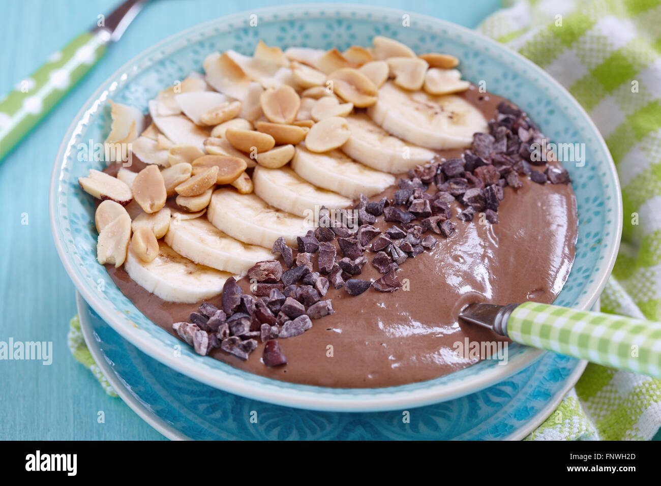 Peanut Butter chocolate smoothie Banque D'Images