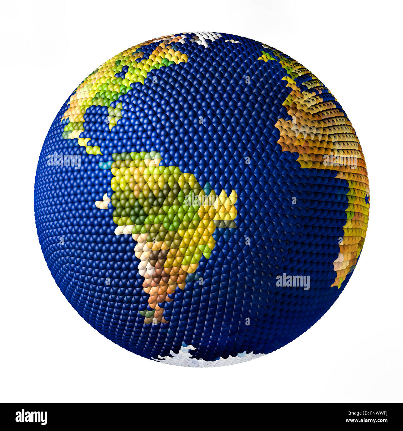 Jouet de la terre composé de petites boules en Amérique du Sud Banque D'Images