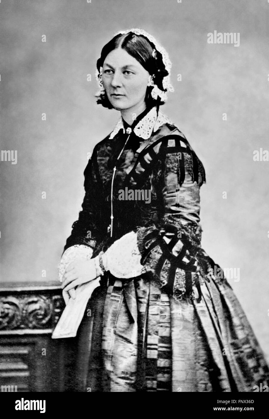 Florence Nightingale, c.1860-1870. Banque D'Images