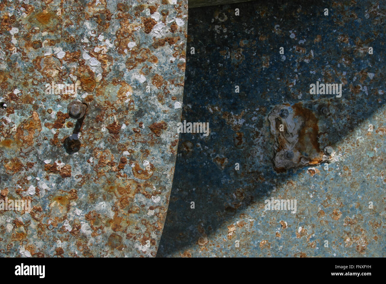 Close up photos de couleurs et textures prises autour d'un chantier naval Newport Rhode island Banque D'Images