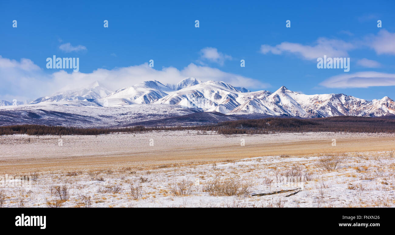 Array Munch-Sardyk plus haute montagne Sayans . Mars. La Mongolie Banque D'Images