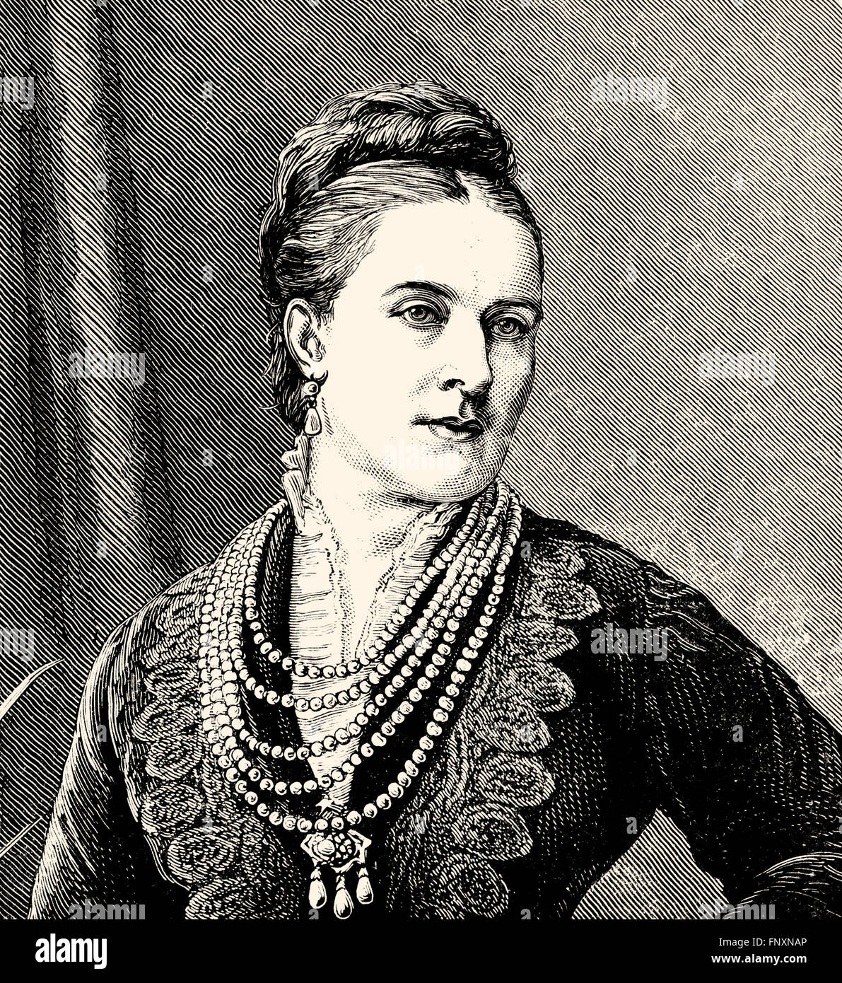 Victoria, princesse royale, Victoria Adélaïde Mary Louise, 1840-1901, l'Impératrice allemande et Reine de Prusse par mariage avec l'Allemand Em Banque D'Images