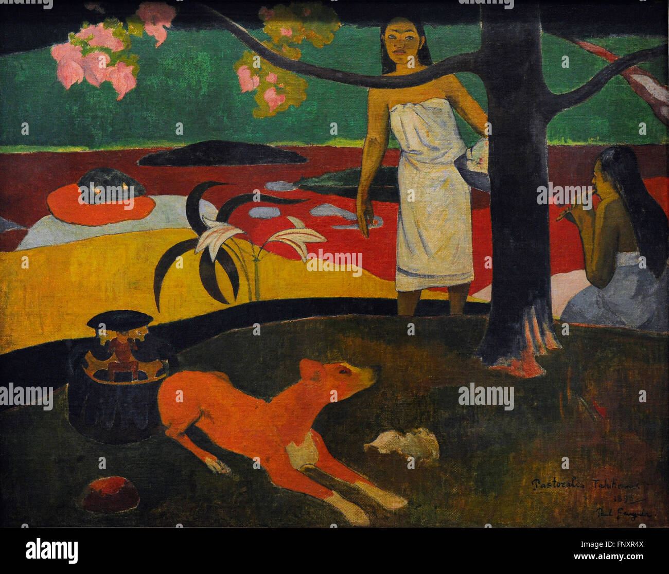 Paul Gauguin (1848-1903). Le peintre français. Pastorales Tahitiennes, 1892. Huile sur toile. Le Musée de l'Ermitage. Saint Petersburg. La Russie. Banque D'Images