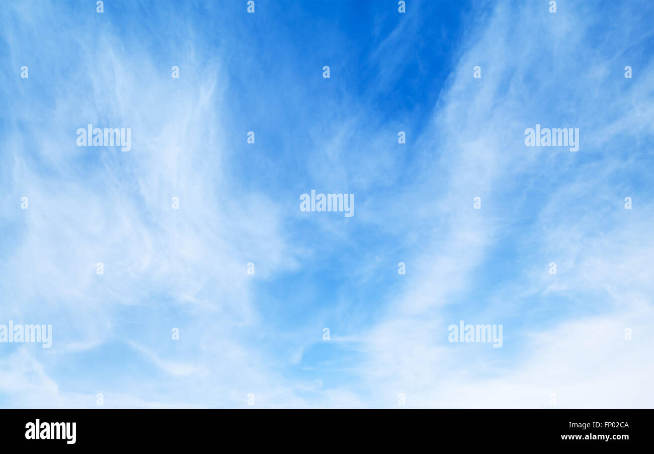 Lumineux naturel blue cloudy sky background texture photo Banque D'Images