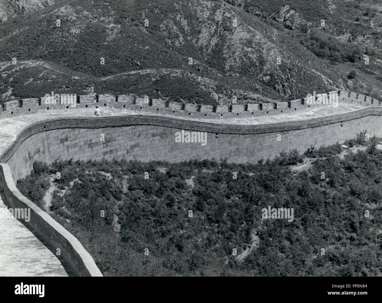 1962 - La Chine Rouge - Grande muraille © Keystone Photos USA/ZUMAPRESS.com/Alamy Live News Banque D'Images