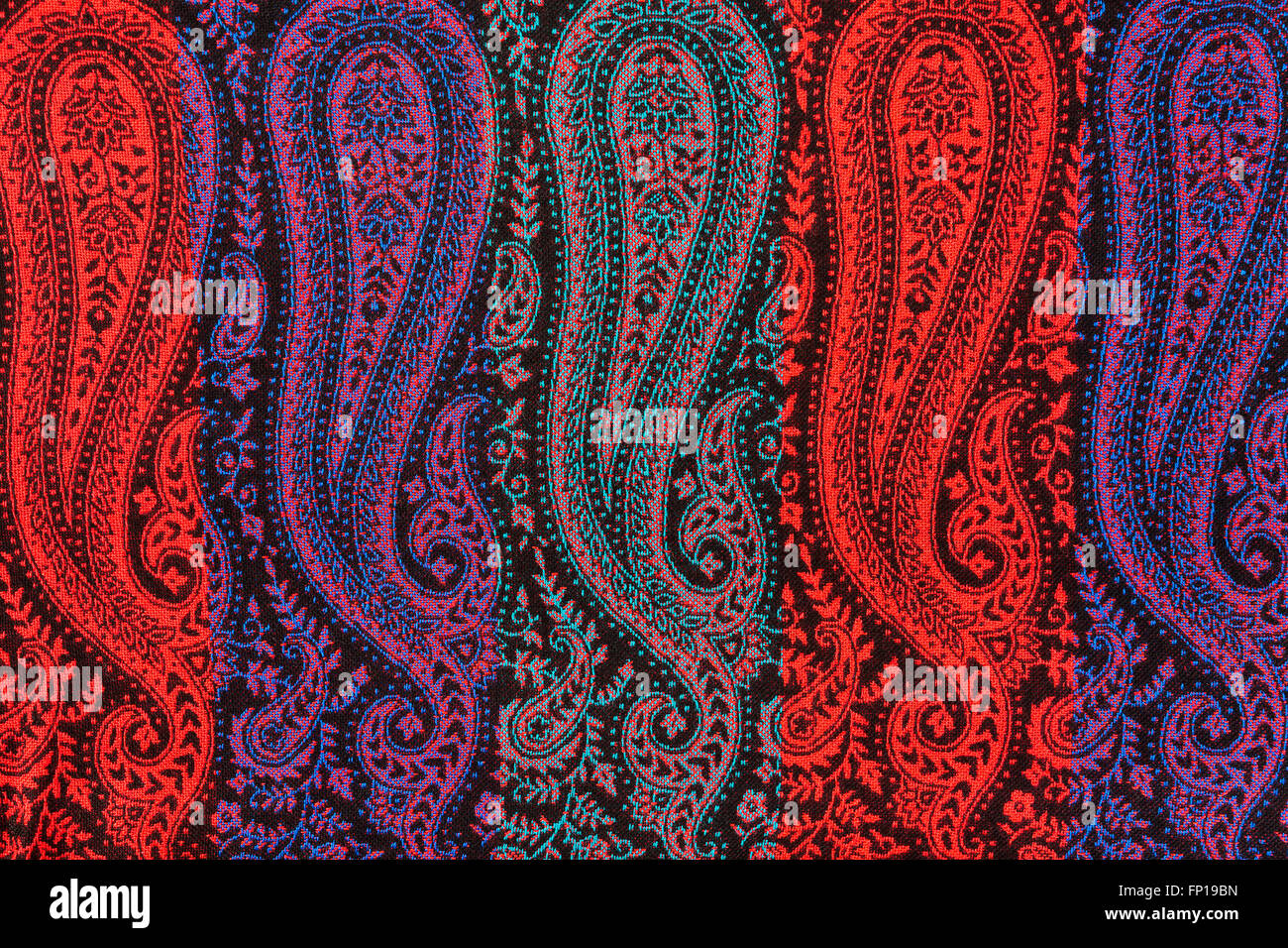 La texture de foulards indiens Banque D'Images