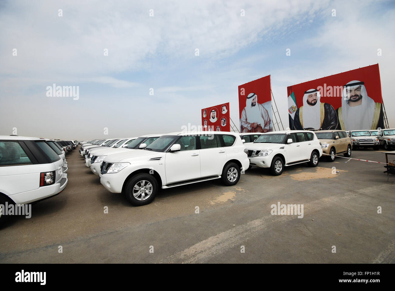 Circuit de chameau à Abu Dhabi Banque D'Images