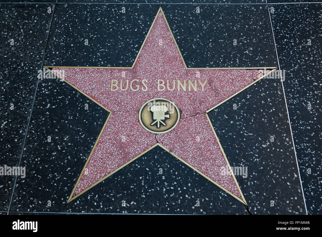 HOLLYWOOD, CALIFORNIE - Le 8 février 2015 : Bugs Bunny's Walk of Fame de Hollywood star le 8 février 2015 à Hollywood, CA. Banque D'Images