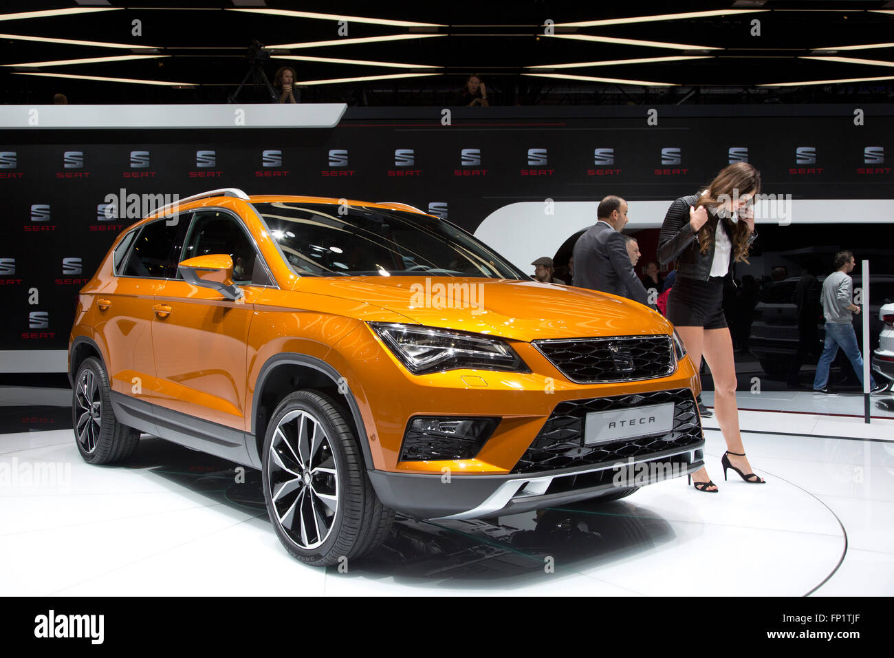 La famille SUV crossover Ateca siège au Salon de Genève 2016 Photo Stock -  Alamy