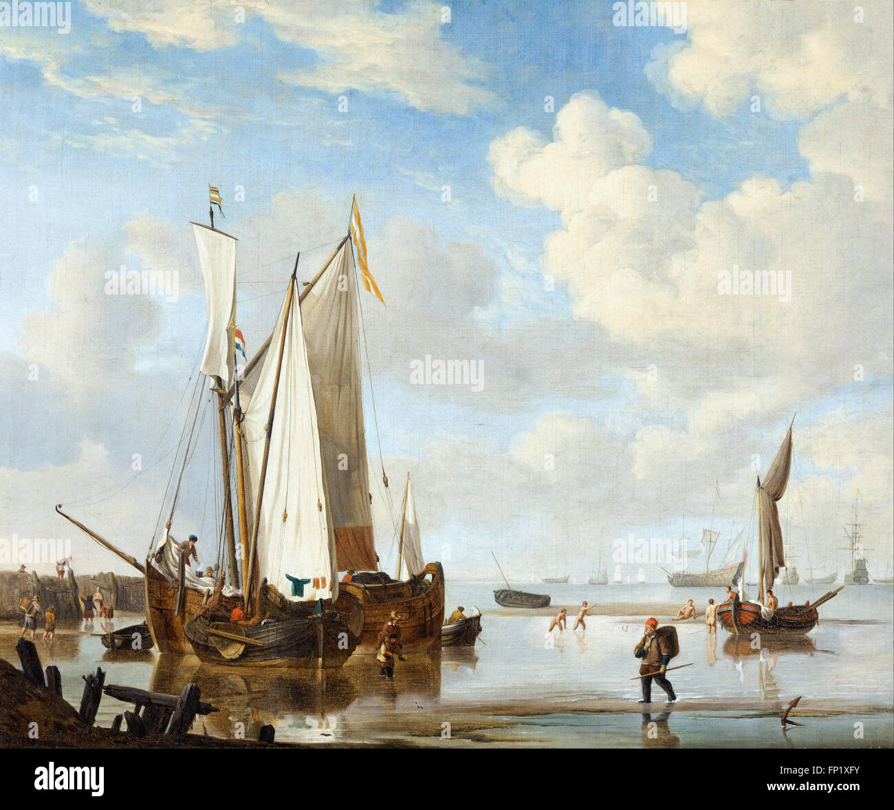 Willem van de Velde le jeune et studio Banque D'Images