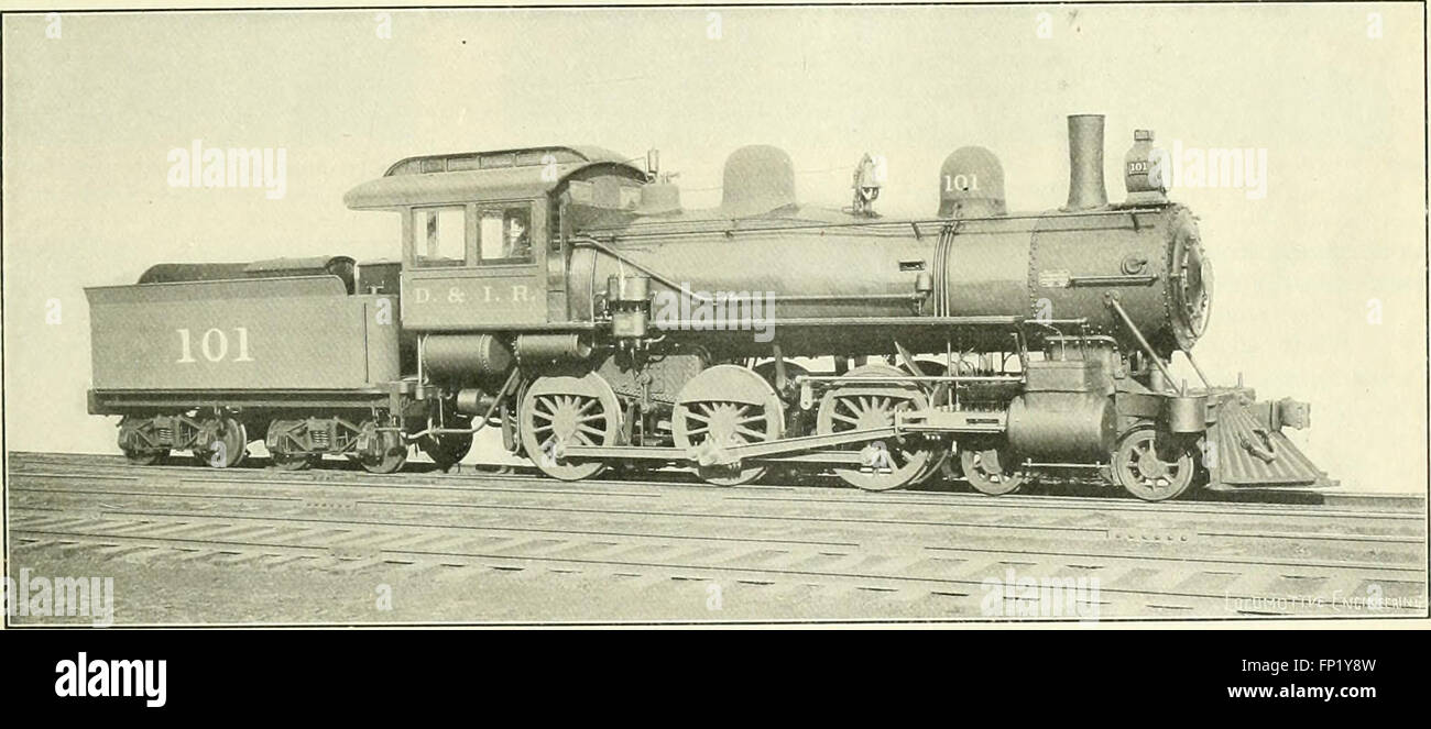 Une locomotive engineering - Journal officiel de pratique et de traction des chemins de matériel roulant (1900) Banque D'Images